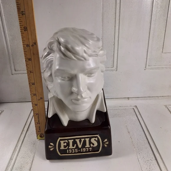 1977 Vintage McCormick Distilling Co. American Porcelain Elvis Presley Decanter - Picture 8 of 10
